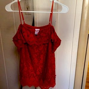 Spaghetti strap shirt by No Boundaries M